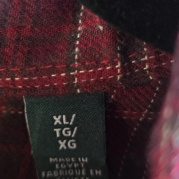 G.H. Bass & Co Men's Fireside Flannel Button-up Shirt Size XL Outdoor Fall Cabin - Picture 7 of 10